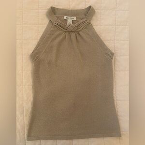 White House Black Market Sparkly Gold Top